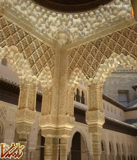 Canopy of Alhambra Spain2 450x526 custom 10 شاهکار از عجایب معماری جهان | تاریخ باستان تمدن عکسهای تاریخی | Tarikhema.ir