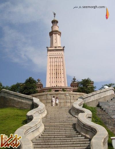 Replica of Lighthouse of Alexandria in China2 10 شاهکار از عجایب معماری جهان | تاریخ باستان تمدن عکسهای تاریخی | Tarikhema.ir