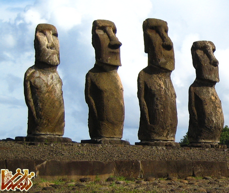 easter island statues2 مجسمه های مرموز جزایز ایستر | تاریخ ما Tarikhema.ir