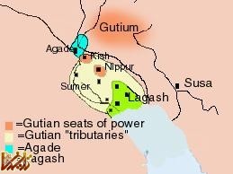 Gutian Map3 گوتی ها (گوتیان) | تاریخ ما Tarikhema.ir