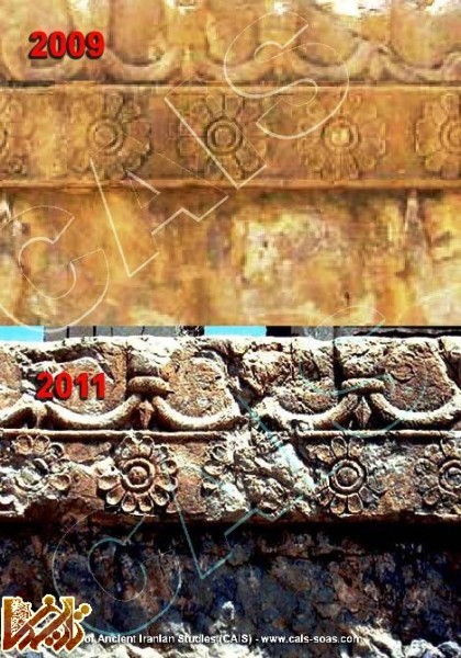 Damages to Persepolis5WM تخت جمشید در حال متلاشی شدن | تاریخ ما Tarikhema.ir